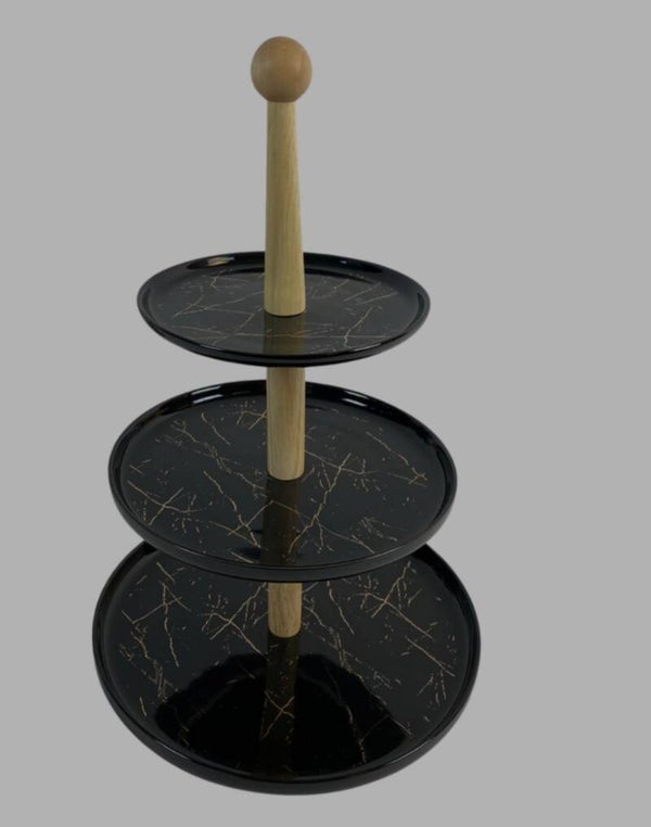 Etagere 3 laags zwart-ZLF