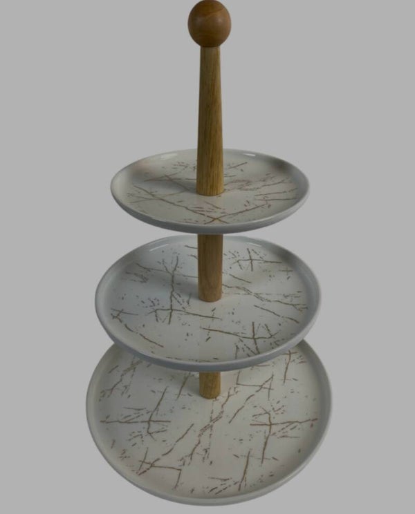 Etagere 3 laags wit-ZLF