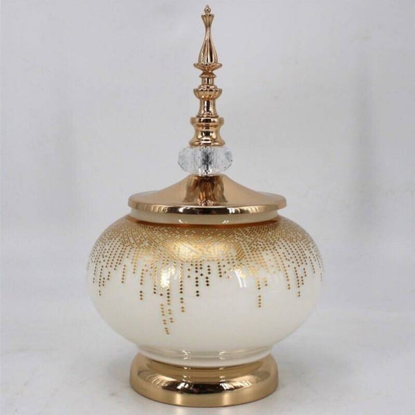 decoratie pot met deksel