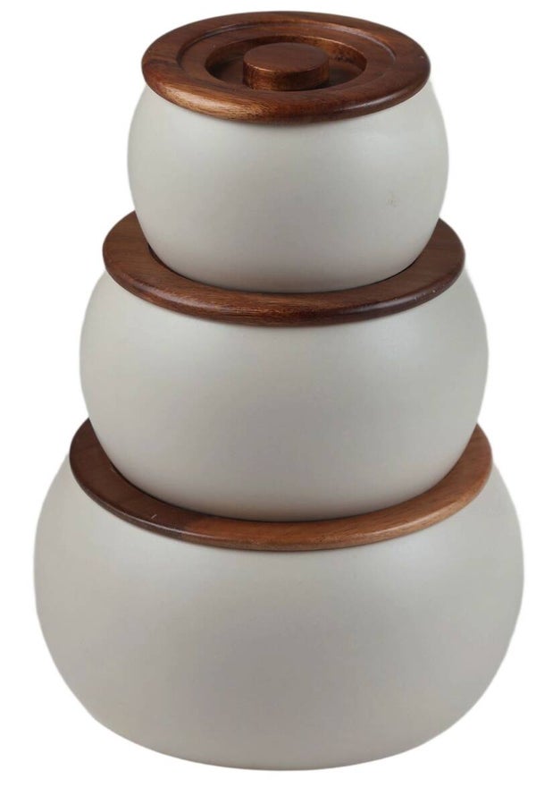 Terra pot met deksels