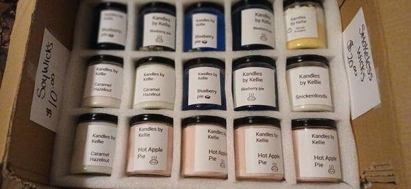 Blueberry pie gel , Caramel Hazelnut, Hot Apple Pie, snickerdoodle, spiced pumpkin