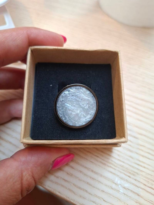 Ring zwart parelmoer