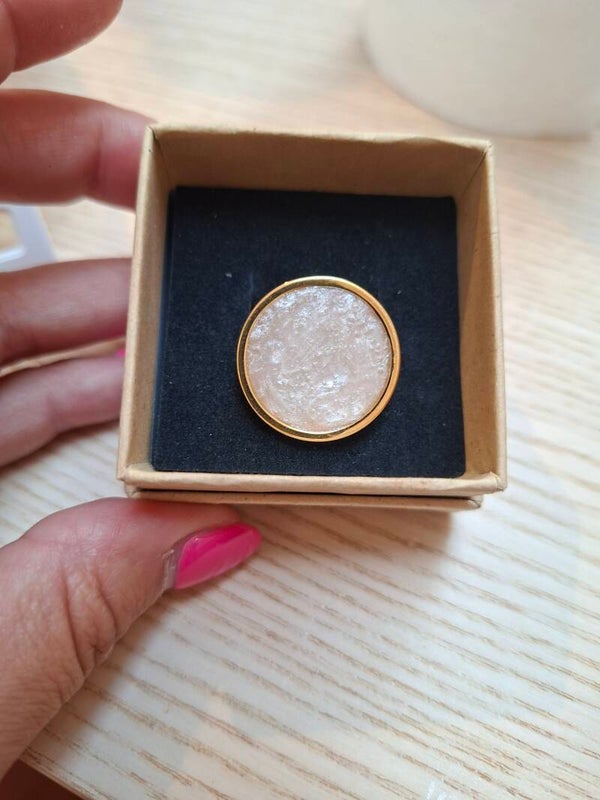 Ring goud parelmoer