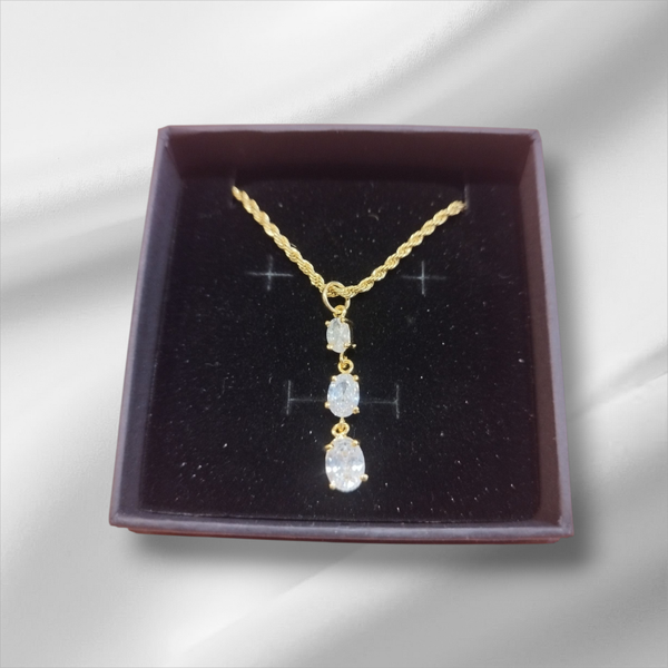Elegance necklace golden diamant