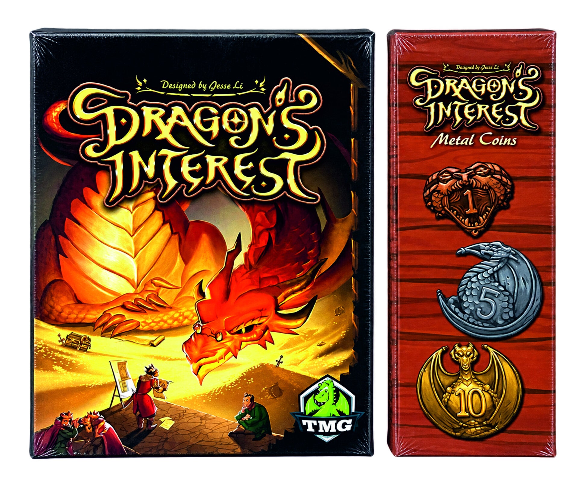 DRAGONS INTEREST CON SET DE MONEDAS DE METAL
