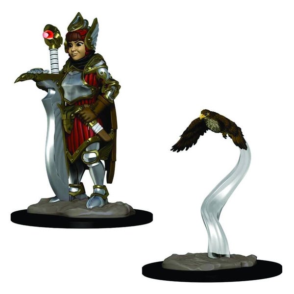 WIZKIDS WARDLINGS GIRL FIGHTER AND HUNTING FALCON