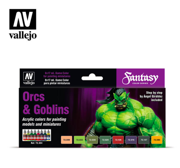 ORCS AND GOBLINGS VALLEJO PAINT SET