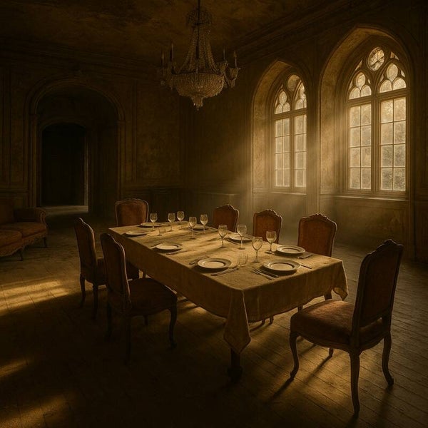 Eetzaal kasteel abandoned place