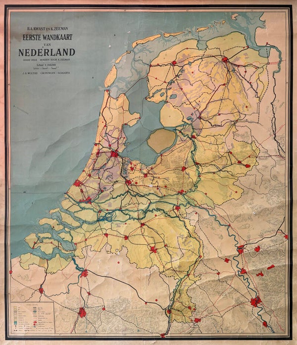 Landkaart van Nederland