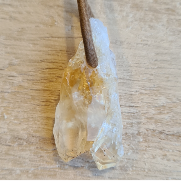 Amethist gebrand hanger nr902