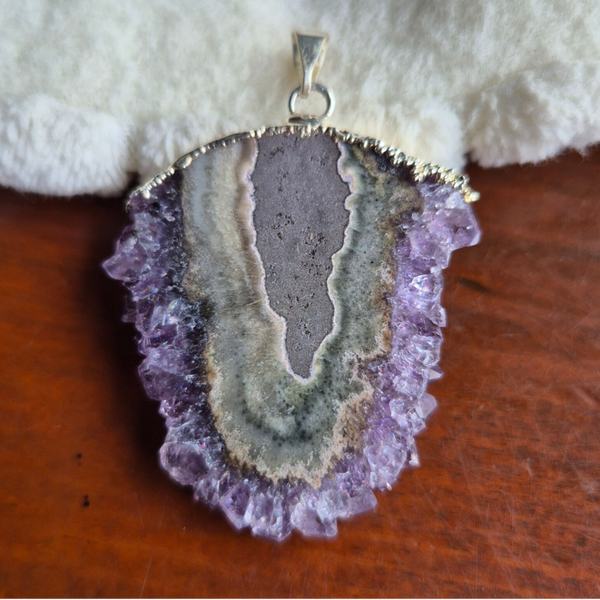 Amethist Agaat hanger nr2921