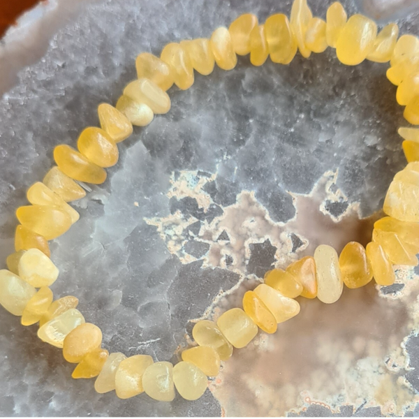 Calciet geel armband nr793