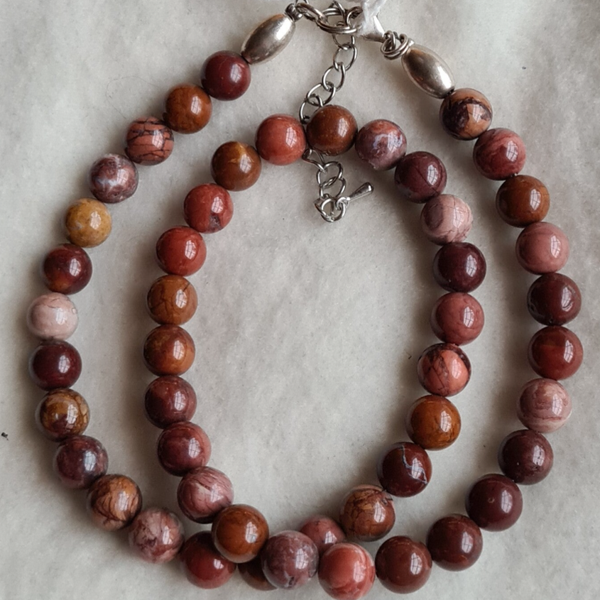 Jaspis Luipaard ketting nr978