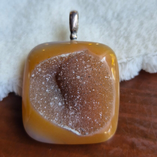 Agaat druzy hanger nr2779