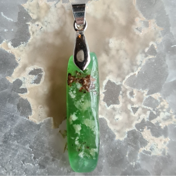 Chrysopraas hanger nr1226