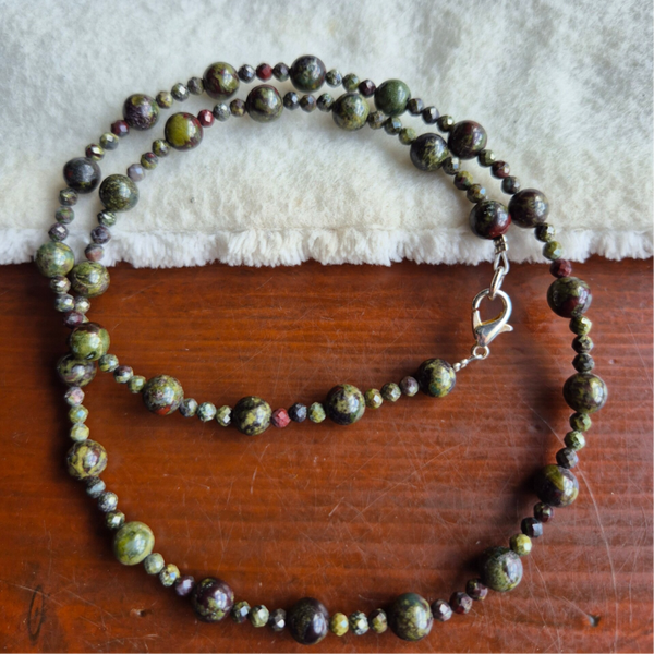 Jaspis drakenbloed ketting nr2632