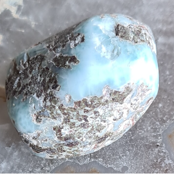 Larimar trommelsteen nr972