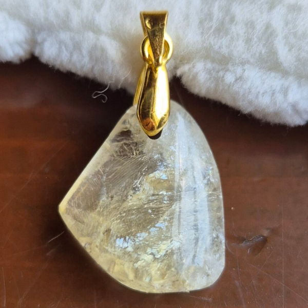 Amethist gebrand hanger nr339