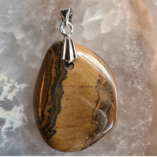 Tijgeroog hanger nr1002