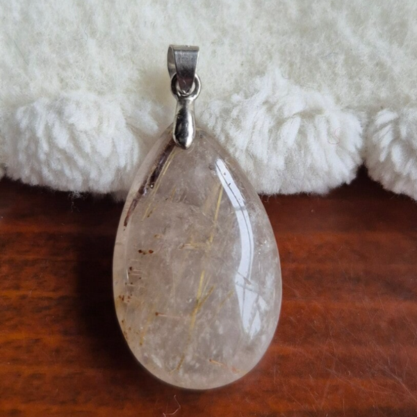 Kwarts rutiel rutielkwarts hanger nr2885