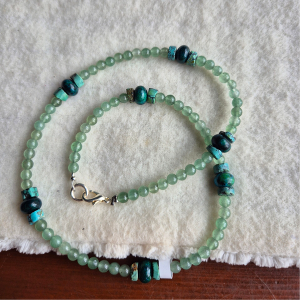 Aventurijn eilatsteen turkoois nr2637