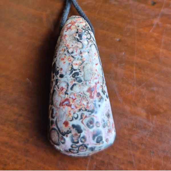 Jaspis Luipaard hanger  nr3