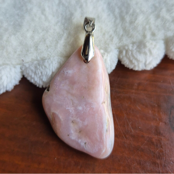 Opaal andes roze hanger nr2789