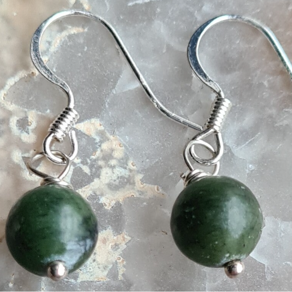 Jade oorbellen nr1257