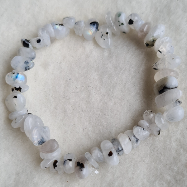 Maansteen regenboog armband nr1453