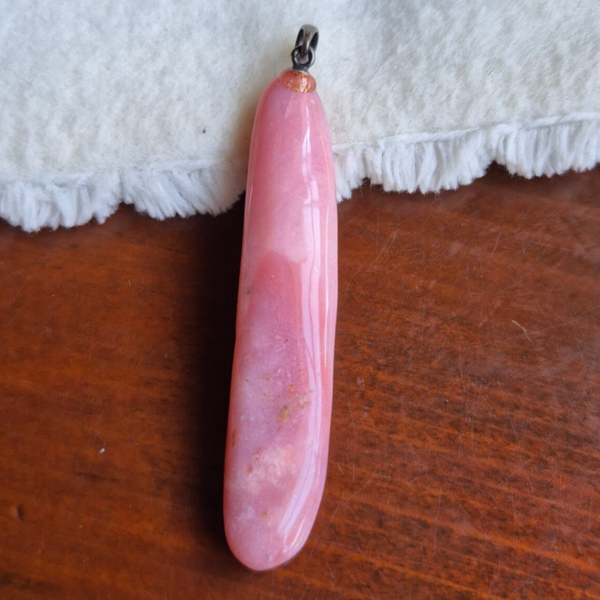 Opaal andes roze hanger nr2786