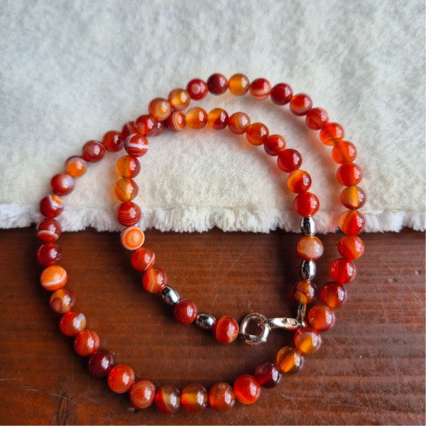 Carneool gekleurd ketting nr2633