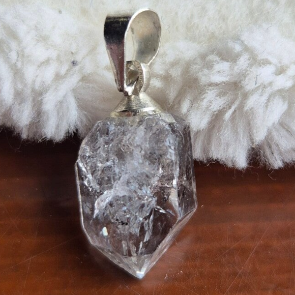 Kwarts Herkimer diamant hanger nr2876