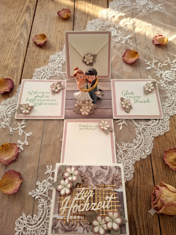 Explosionsbox zur Hochzeit