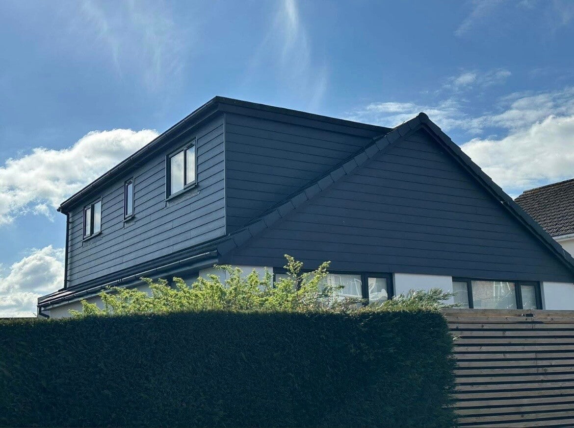 Dormer loft conversion with cladding