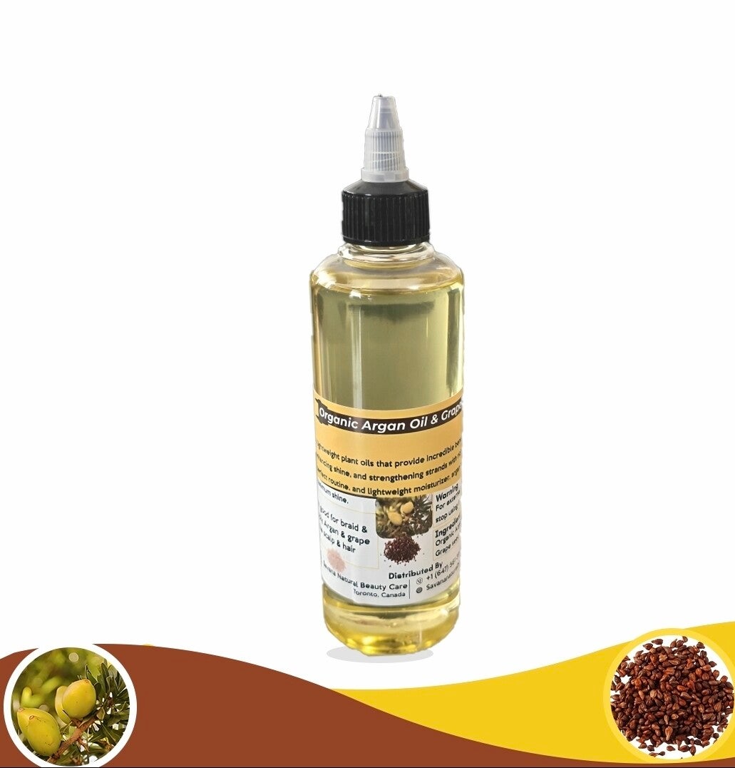 ORGANIC ARGAN OIL and grapeseed
