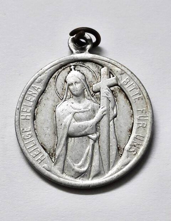 Antieke Bedevaartmedaille Trier 1933 - Heilige Helena & Heilige Rock