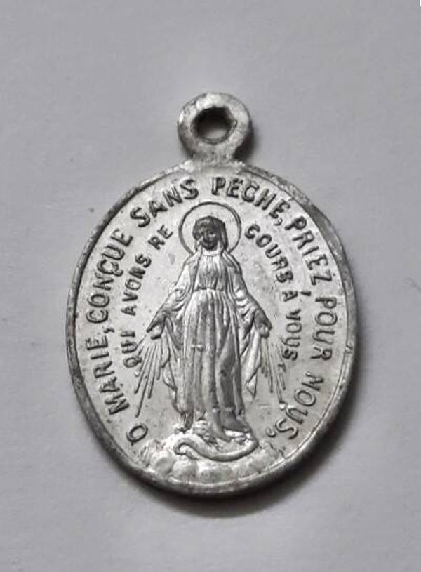 Antieke Franse Wonderdadige Medaille – Maria Onbevlekt Ontvangen