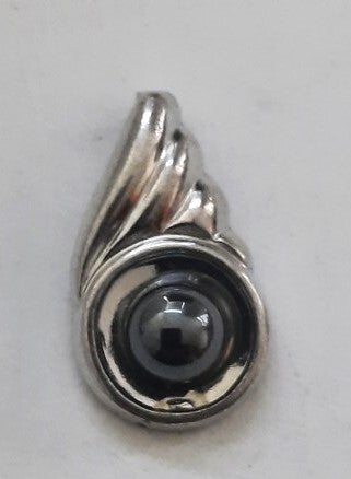 Aparte zilveren hanger met hematiet 925 LS Lindner Schmuck (6651)