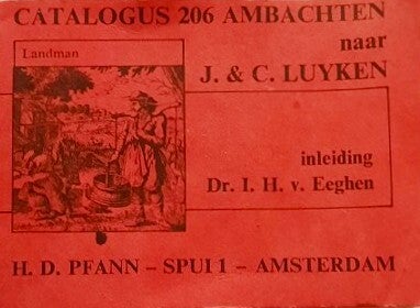 Miniatuurboekje: Catalogus 206 Ambachten naar J. & C. Luyken (1977)