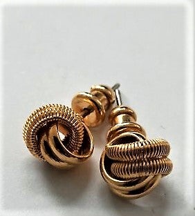 Elegante Vergulde Knoop Oorbellen / Love Knots