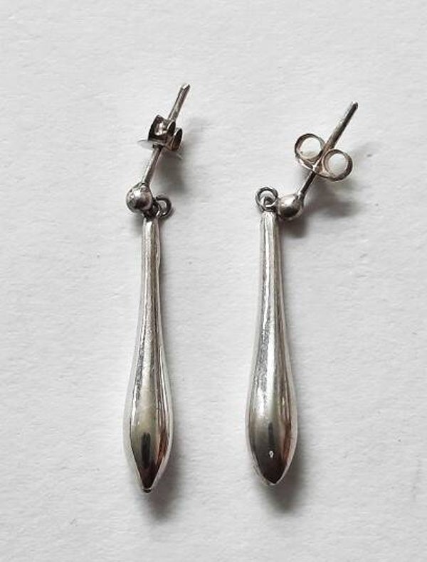 Elegante zilveren Druppel oorbellen 925