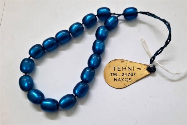 Griekse Kombolói, Blauwe Zorgkralen (Worry Beads) Naxos