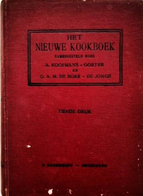 Koopmans-Gorter - Het Nieuwe Kookboek 1926 10e druk