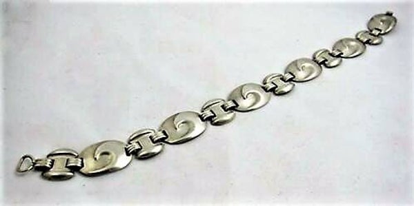 Modernist design armband, 925 zilver