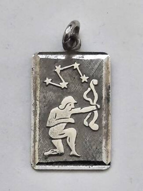 Mooie vintage zilveren hanger sterrenbeeld Boogschutter 835