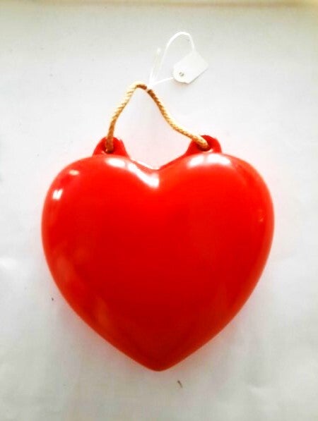 Originele vintage Goebel wandvaas rood hart – Gemerkt VP 44/1