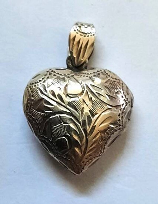 Prachtig zilveren medaillon hangertje, hart voor 2 foto's