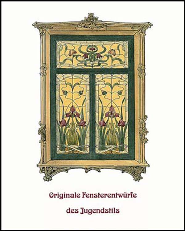 Remmert - Orginale Fensterentwürfe des Jugendstils (Jugendstil glas-in-loodramen)