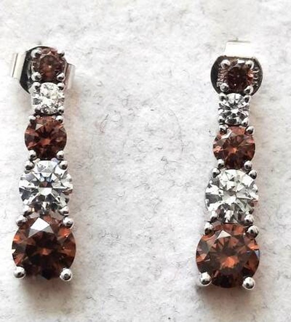 Schitterende zilveren oorbellen van Diamonfire met zirkonia, 925