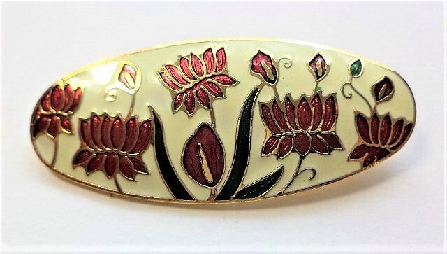 Sea Gems Vintage broche in Art Nouveau Stijl. 22kt